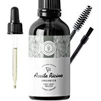 100ml Aceite de ricino orgánico- prensado en frío- puro - Estimula y fortalece el crecimiento del cabello- barba…